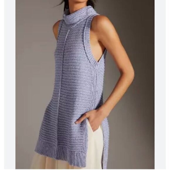 Anthropologie Pilcro Turtleneck Sweater Vest - Picture 1 of 8